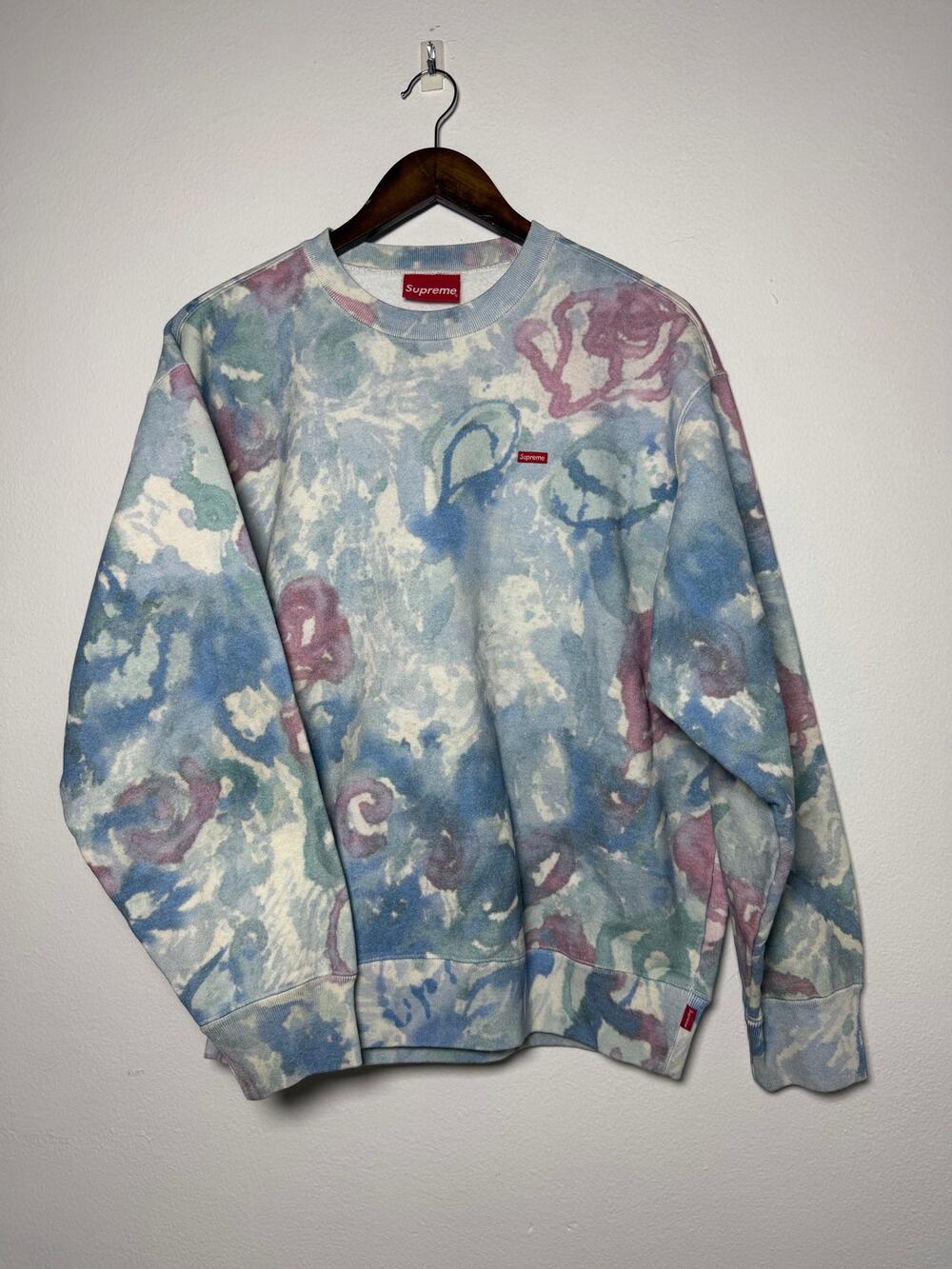 Supreme Small Box Crewneck 'Watercolor Floral'